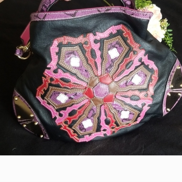 Gucci Spring 2007  Runway Babouska Purple Black Snakeskin Leathers Tassel Bag - Picture 2 of 14